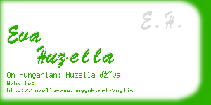 eva huzella business card